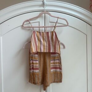 American Eagle Striped Short Set